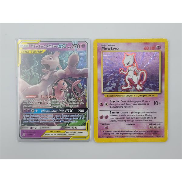 Mewtwo & Mew Trading Card Combo Pack Mewtwo & Mew GX 71/136 & Mewtwo