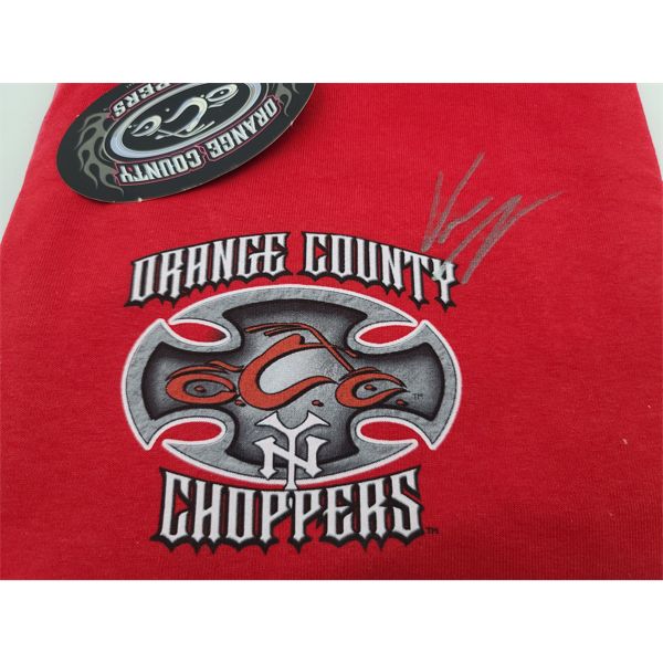 Vinnie DiMartino Signed Orange County Choppers Red TShirt
