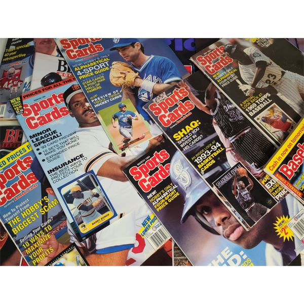 Huge Lot of Over 50 Assorted Beckett, Sports Illustrated & Sports Cards