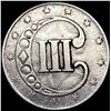 Image 2 : 1852 Silver Three Cent NEARLY UNCIRCULATED