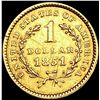 Image 2 : 1851 Rare Gold Dollar CLOSELY UNCIRCULATED