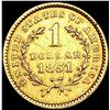 Image 2 : 1851 Rare Gold Dollar CLOSELY UNCIRCULATED