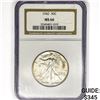 Image 1 : 1942 Walking Liberty Half Dollar NGC MS66