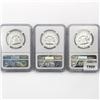 Image 2 : (3) Franklin Silver Half Dollar NGC PF67 1959-1961