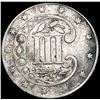Image 2 : 1861 Silver Three Cent HIGH GRADE