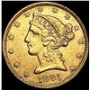 Image 1 : 1895 $5 Gold Half Eagle CLOSELY UNCIRCULATED