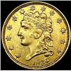 Image 1 : 1836 $2.50 Gold Quarter Eagle CLOSELY UNCIRCULATED