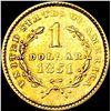 Image 2 : 1851 Rare Gold Dollar NEARLY UNCIRCULATED