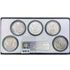 Image 2 : 1881-1921 5 Morgan Silver Dollars NGC MS64