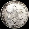 Image 1 : 1853 Silver Three Cent CLOSELY UNCIRCULATED