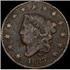 Image 1 : 1827 Coronet Head Large Cent NICELY CIRCULATED