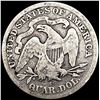 Image 2 : 1876-CC Seated Liberty Quarter NICELY CIRCULATED