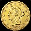 Image 1 : 1852 $2.50 Gold Quarter Eagle NEARLY UNCIRCULATED