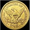 Image 2 : 1852 $2.50 Gold Quarter Eagle NEARLY UNCIRCULATED