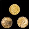Image 1 : [3] Varied US Cents [1902, 1918-S, 1918] HIGH GRAD