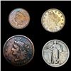 Image 1 : [4] Varied US Coinage [1839, 1883, 1905, 1917] HIG