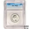Image 1 : 1950 Washington Silver Quarter ICG PR65