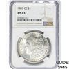 Image 1 : 1883-CC Morgan Silver Dollar NGC MS63