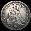 Image 1 : 1854 Arws Seated Liberty Quarter NICELY CIRCULATED