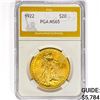 Image 1 : 1922 $20 Gold Double Eagle PGA MS65