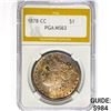 Image 1 : 1878-CC Morgan Silver Dollar PGA MS63