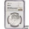 Image 1 : 1891 Morgan Silver Dollar NGC MS62