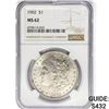 Image 1 : 1902 Morgan Silver Dollar NGC MS62