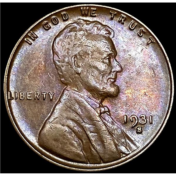 1931-S Wheat Cent NEARLY UNCIRCULATED