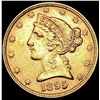 Image 1 : 1895 $5 Gold Half Eagle CLOSELY UNCIRCULATED
