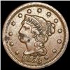 Image 1 : 1853 Braided Hair Large Cent NEARLY UNCIRCULATED