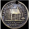 Image 2 : 1840 Harrison Campaign Token LIGHTLY CIRCULATED