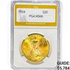 Image 1 : 1924 $20 Gold Double Eagle PGA MS66