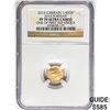 Image 1 : 2015 G. Britain 1/4 Sovereign .059oz. Gold NGC PF7