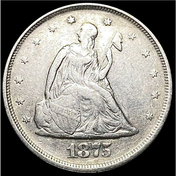 1875-S Twenty Cent Piece NEARLY UNCIRCULATED