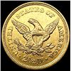 Image 2 : 1853 $2.50 Gold Quarter Eagle CLOSELY UNCIRCULATED