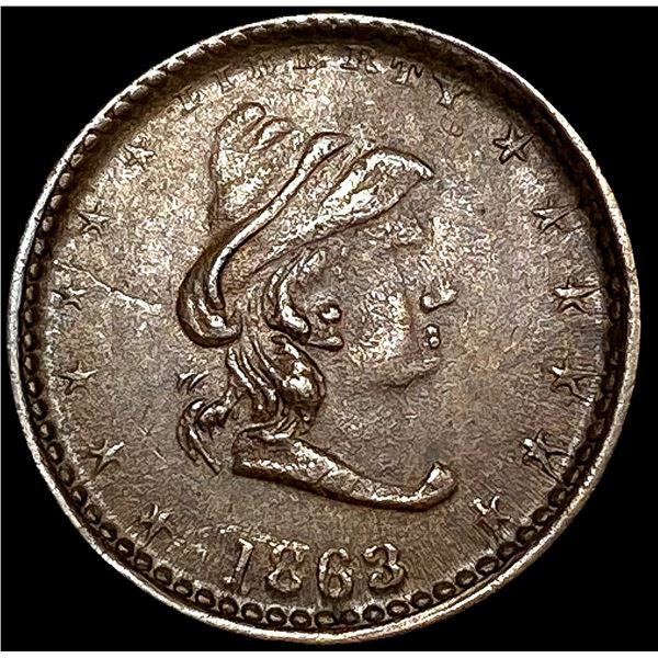 1863 Civil War Token LIGHTLY CIRCULATED