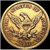 Image 2 : 1867-S $2.50 Gold Quarter Eagle CLOSELY UNCIRCULAT