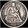 Image 1 : 1869-S Seated Liberty Dime LIGHTLY CIRCULATED