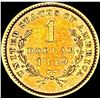 Image 2 : 1849 Rare Gold Dollar CLOSELY UNCIRCULATED