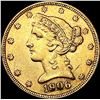 Image 1 : 1906-S $5 Gold Half Eagle CLOSELY UNCIRCULATED