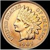 Image 1 : 1907 RED Indian Head Cent CHOICE AU