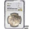 Image 1 : 1927 Silver Peace Dollar NGC MS62
