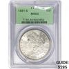 Image 1 : 1881-S Morgan Silver Dollar PCGS MS64