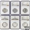 Image 1 : (6) Washington Silver Quarter NGC PF68 1959-1964