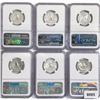 Image 2 : (6) Washington Silver Quarter NGC PF68 1959-1964