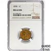 Image 1 : 1898 Indian Head Cent NGC MS62 BN