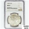 Image 1 : 1923-D Silver Peace Dollar NGC MS61