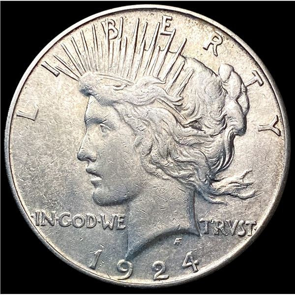 1924-S Silver Peace Dollar CLOSELY UNCIRCULATED