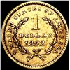 Image 2 : 1852 Rare Gold Dollar UNCIRCULATED