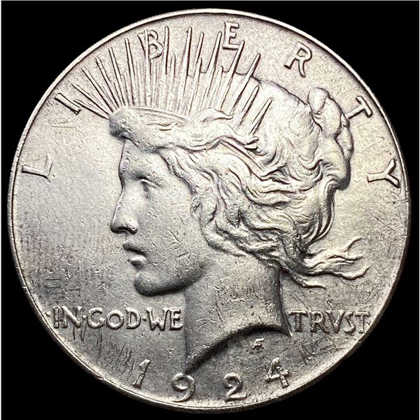 1924-S Silver Peace Dollar CLOSELY UNCIRCULATED